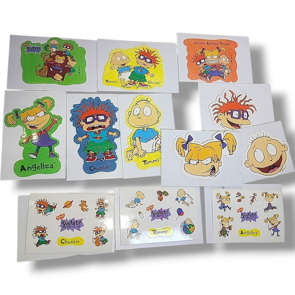 Complete 1998 Rugrats Sticker Set Vending Machine Nickelodeon Viacom Vintage - Picture 2 of 4